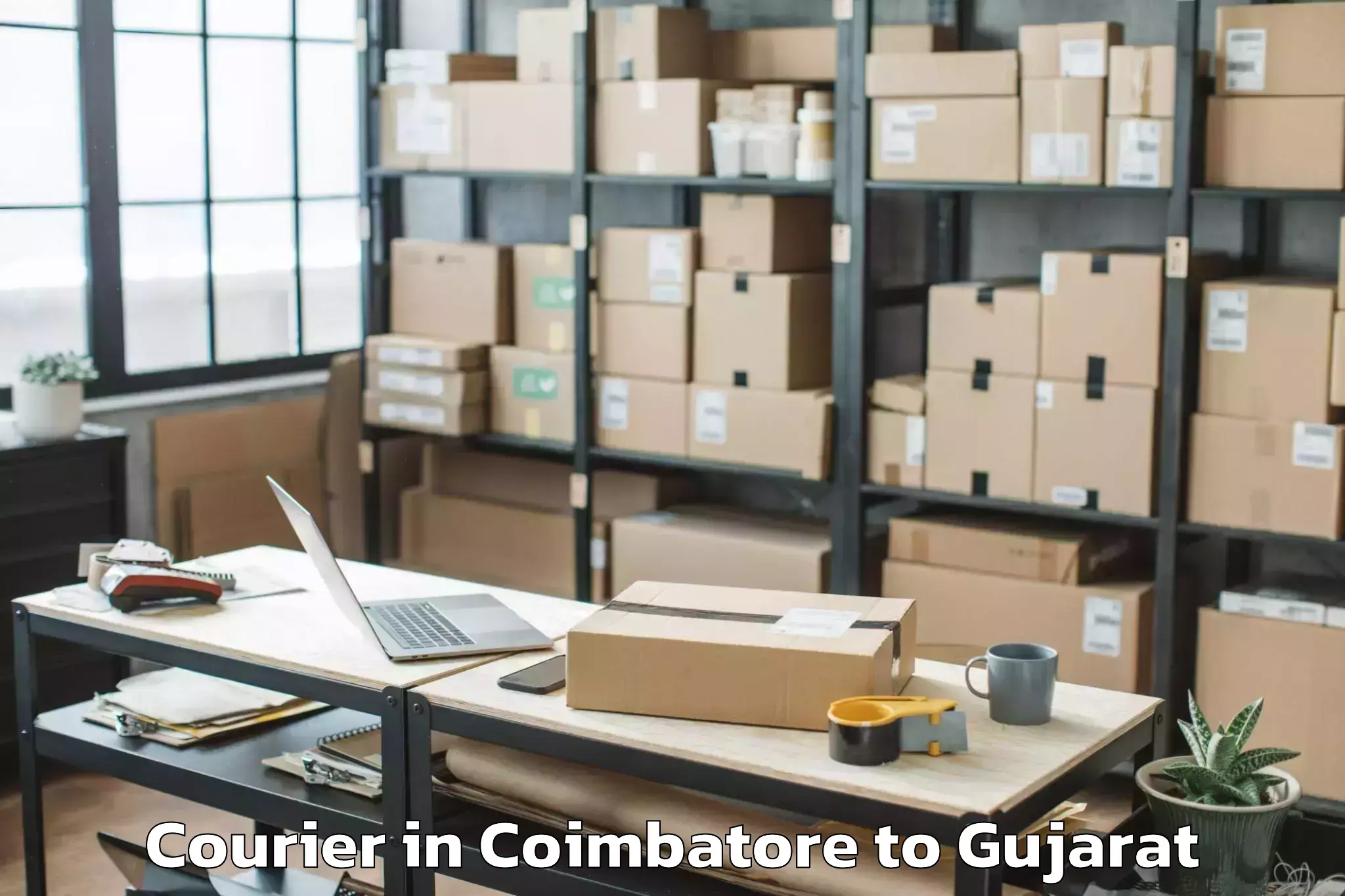 Leading Coimbatore to Petlad Courier Provider